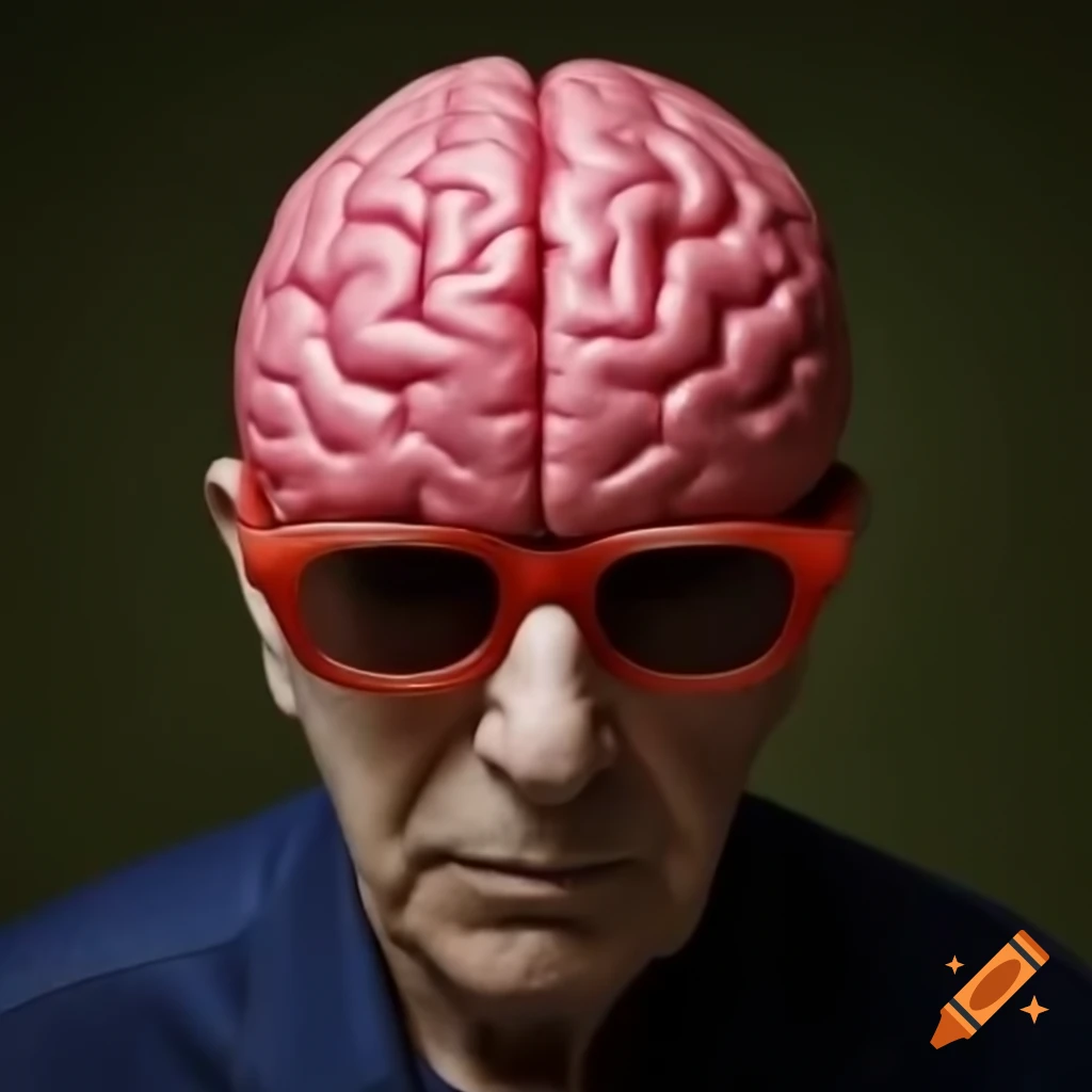 Conceptual image of a microwave brain with abstract elements