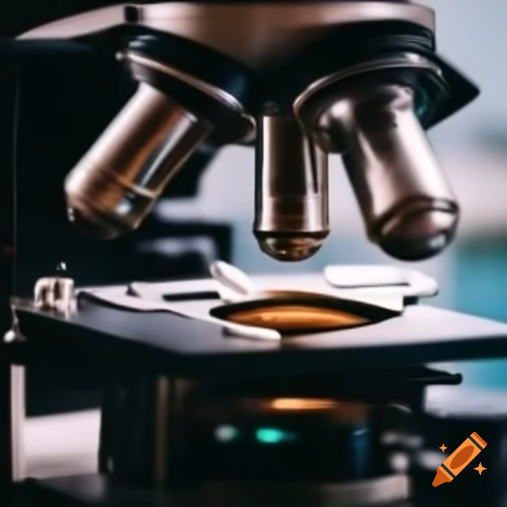 Coffee powder observed under microscope in petri dish