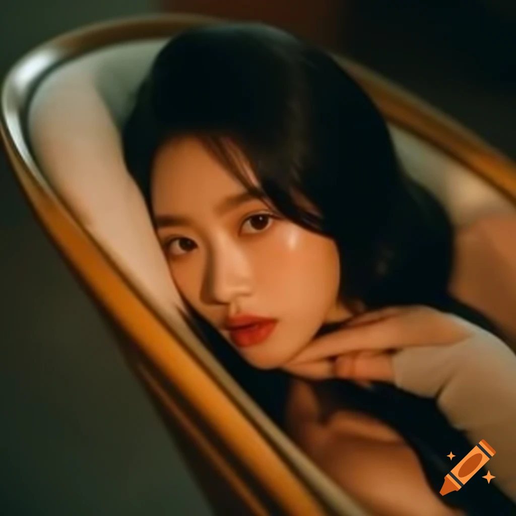 Elegant person sitting in a chair