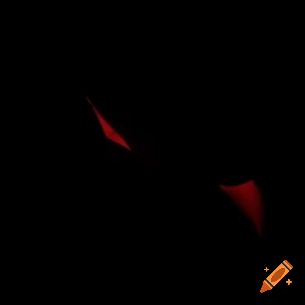 Black and red dragon against a night sky background