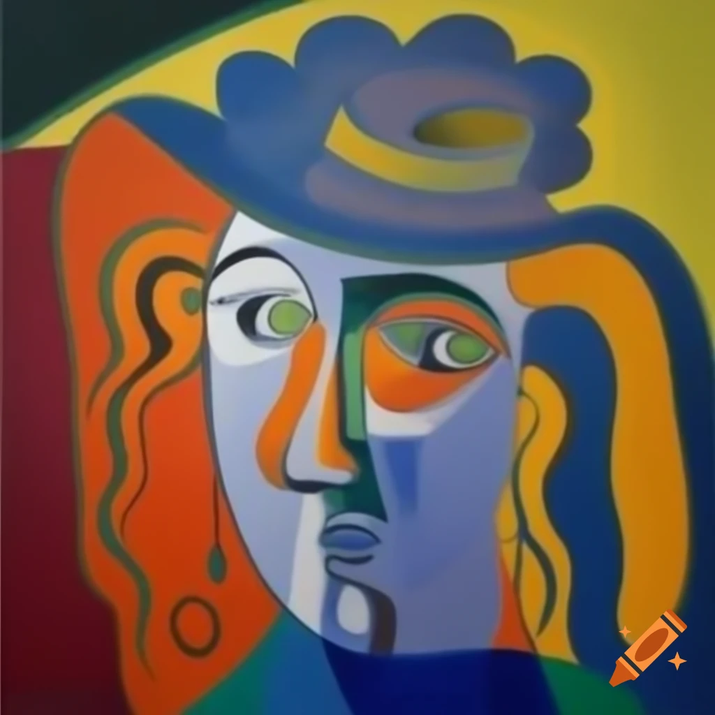 Disco-inspired reinterpretation of Demoiselles d'Avignon by Picasso and Rockwell