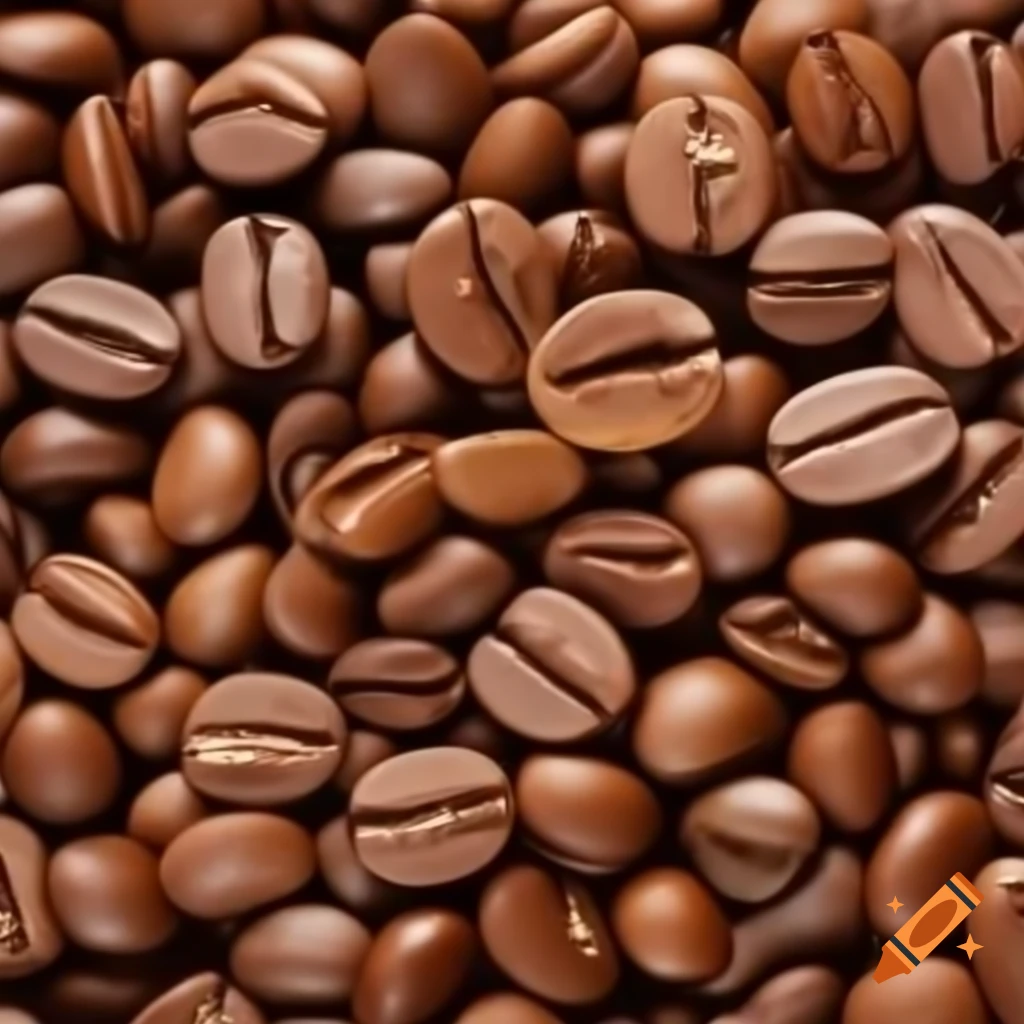 Elegant arrangement of coffee beans and cup
