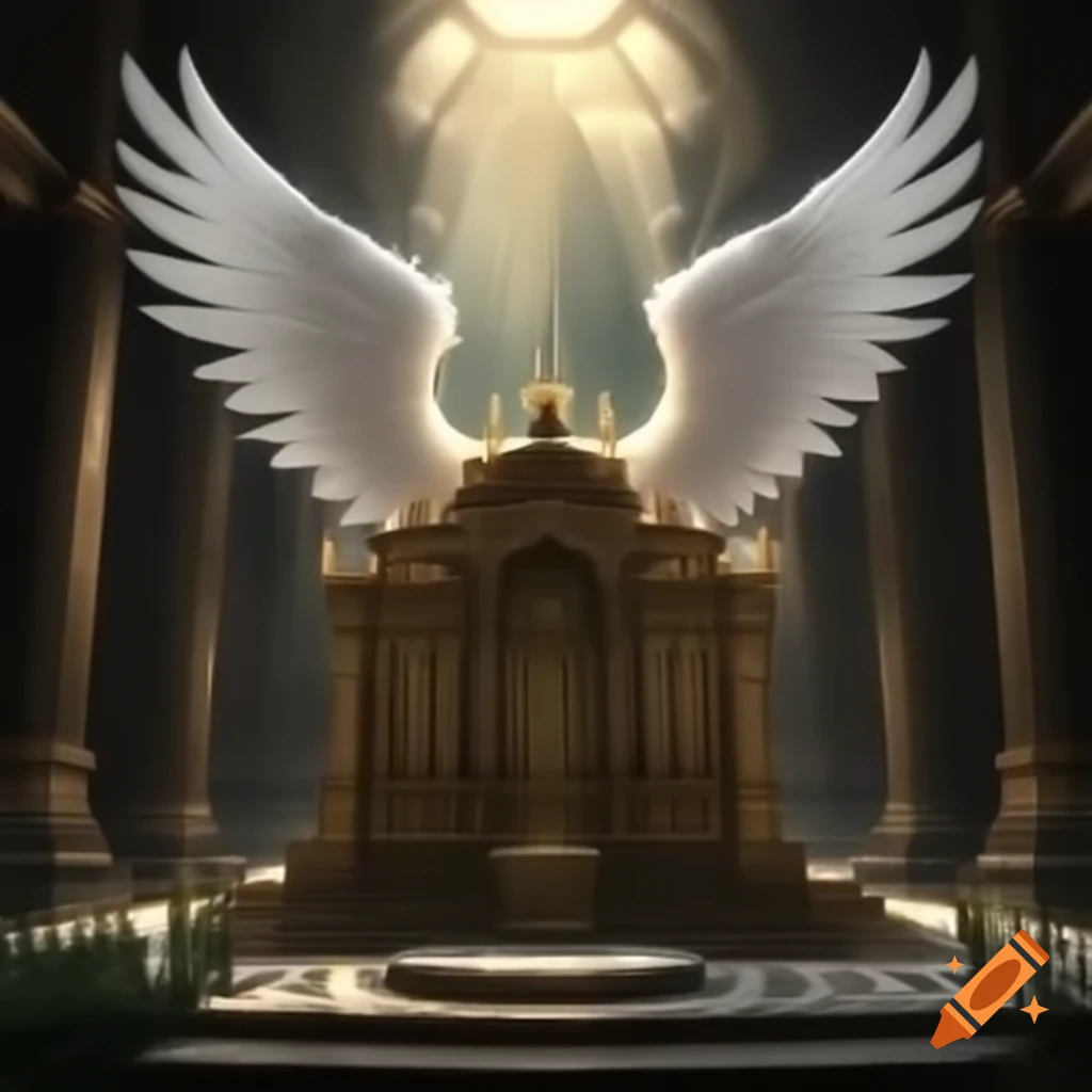 Archangel Michael protection altar with spiritual elements