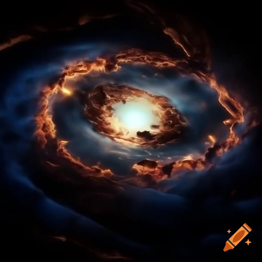 Dramatic scene with Mothership casting eerie glow over combatants