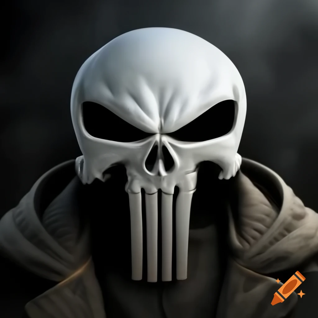 Stylized skull design representing the Punisher character
