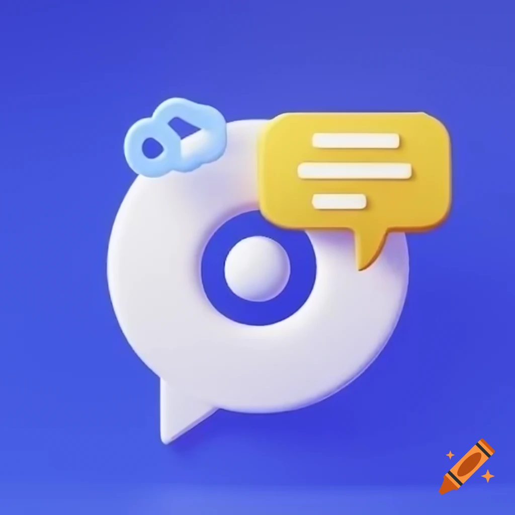 Circular icon with pulse wave edge and chat bubble center representing a connected community