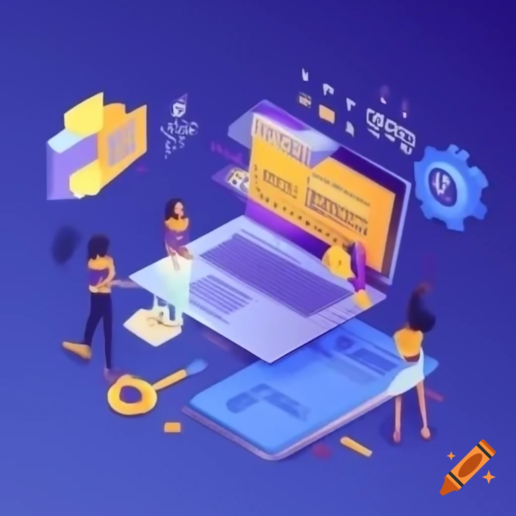 Icon representing IT projects and company themes