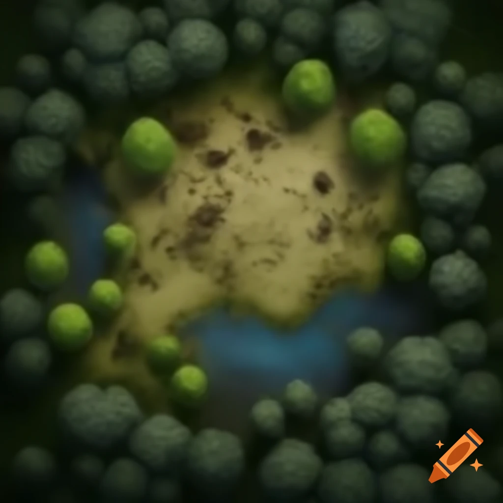 Realistic Dungeons and Dragons battle map featuring forest and spider webs