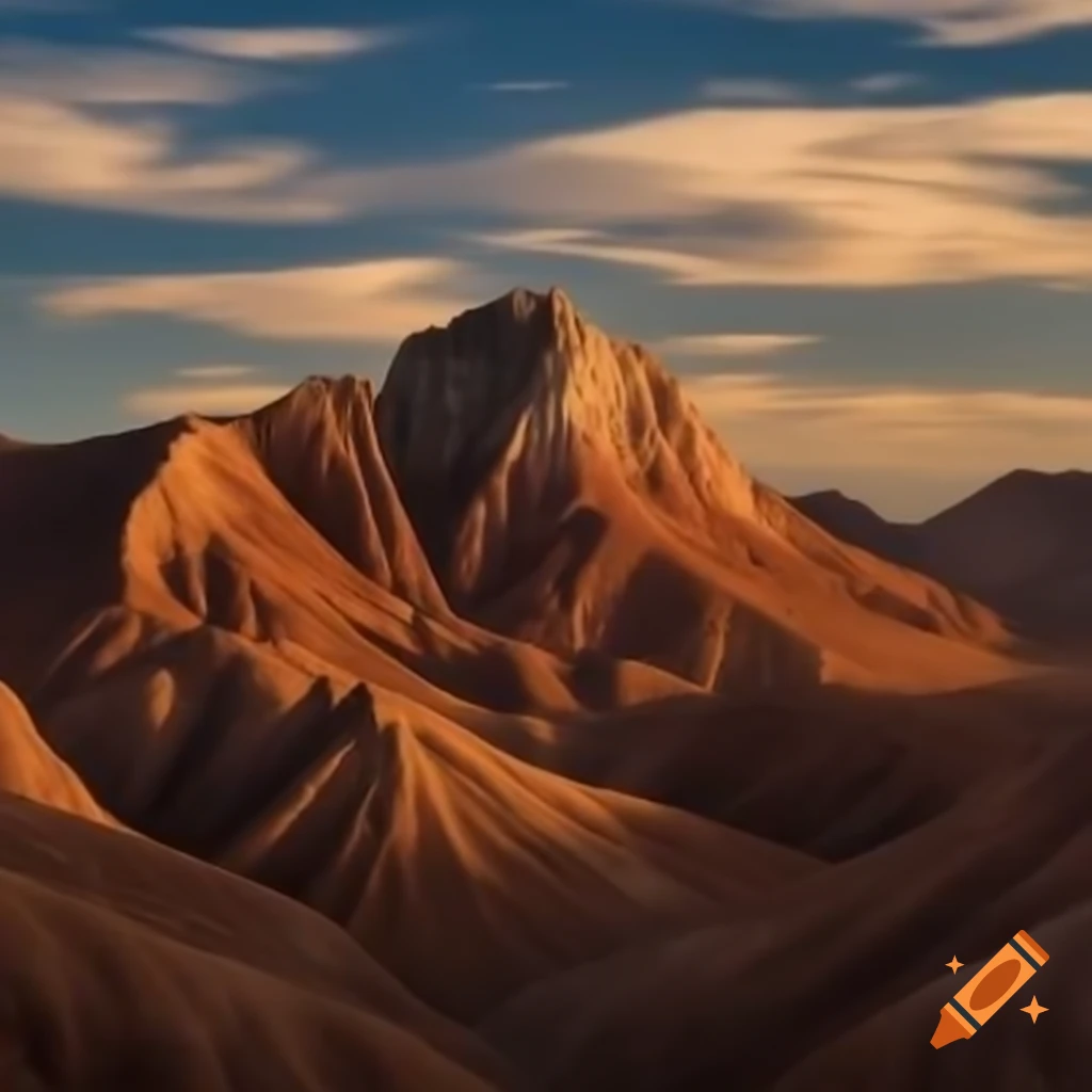 Brown rocky mountains