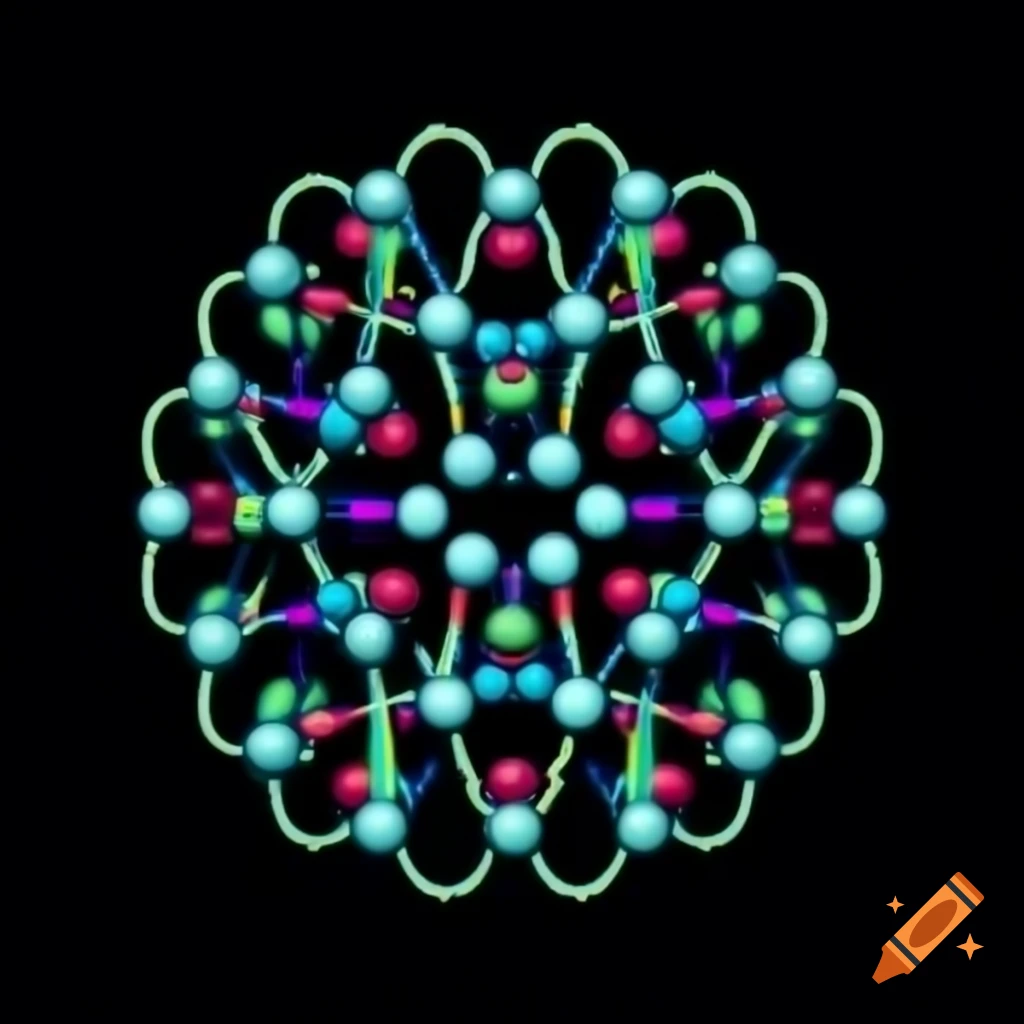 3D lattice structure of boron and carbon atoms interspersed with nitrogen in crystalline network