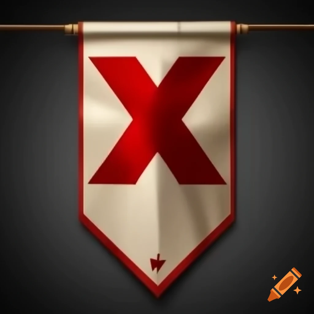 Battle banner featuring symbol '|X|'