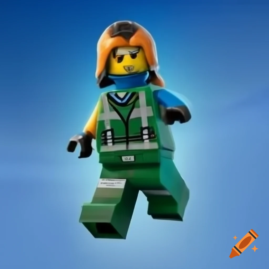 LEGO version of Fortnite game scene