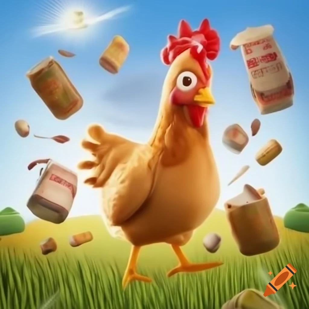 Chicken Little character expressing concern about the sky falling
