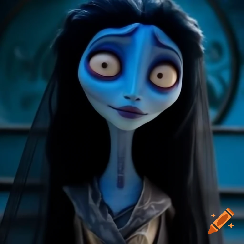 Jenna Ortega portraying Corpse Bride character