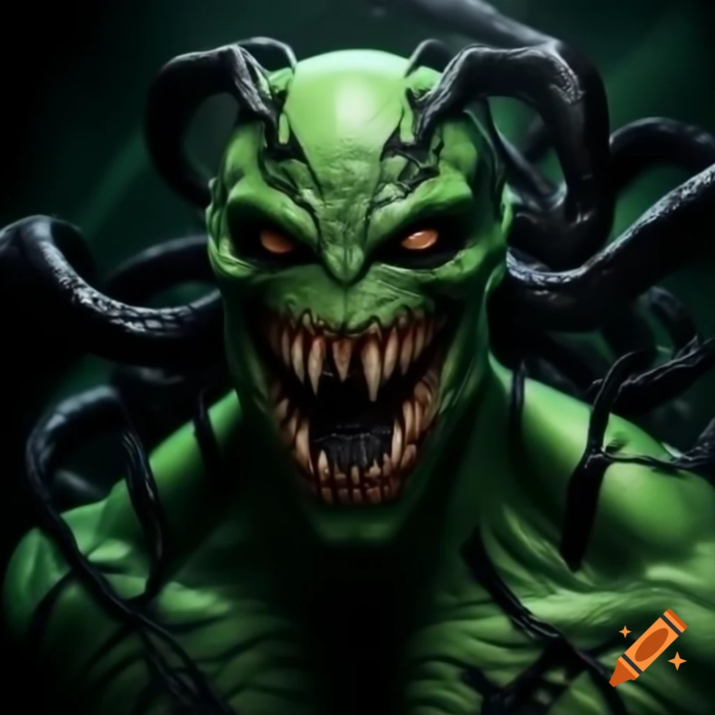 Super Skrull transformed with Venom attributes