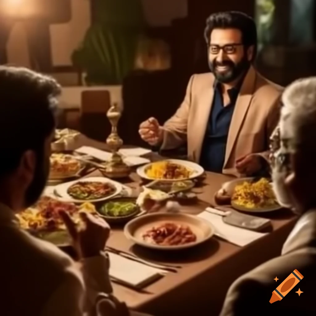 Ram Charan dining with director Shankar