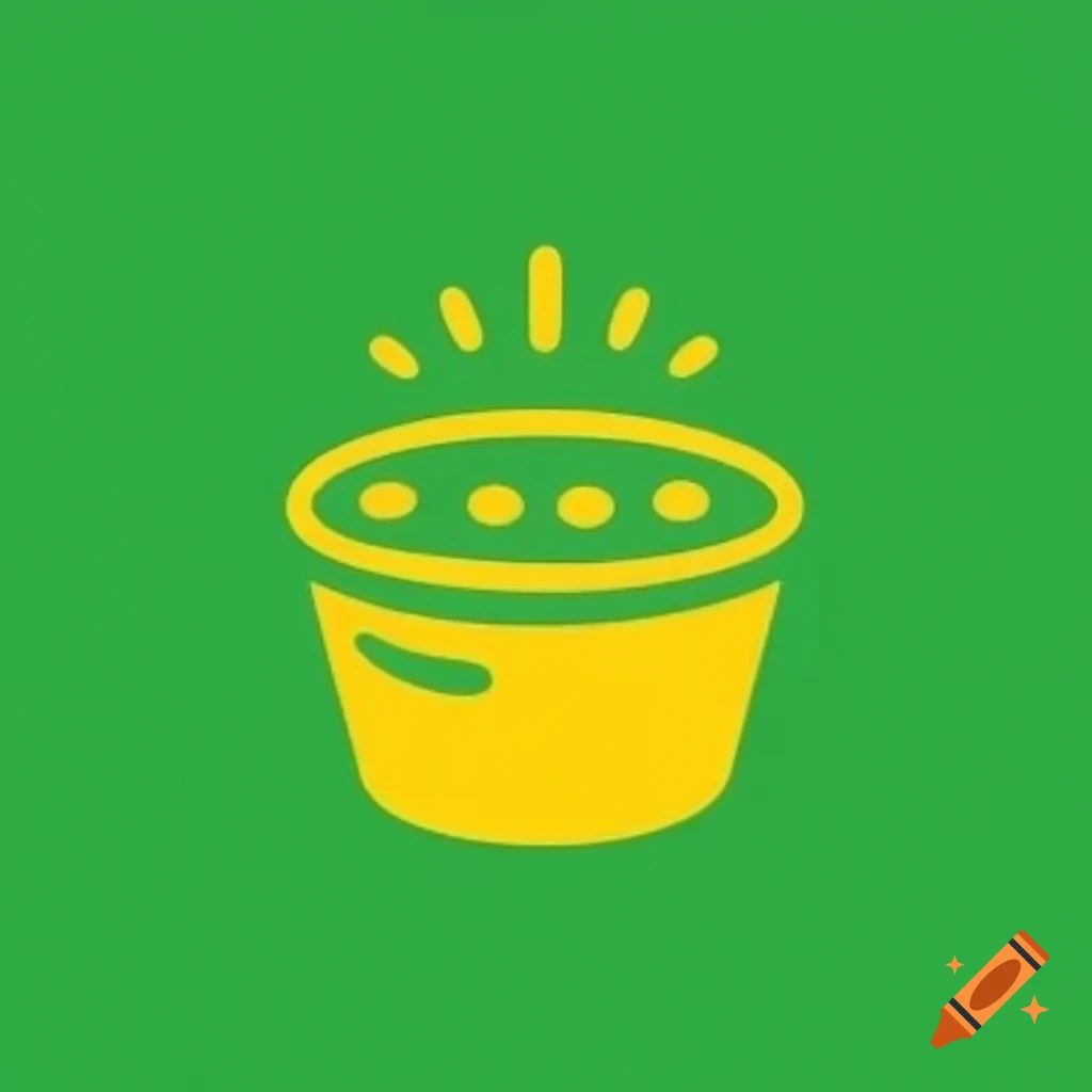 Logotipo da marca 'Bom Sabor' em tons de verde e amarelo com potinho de cural