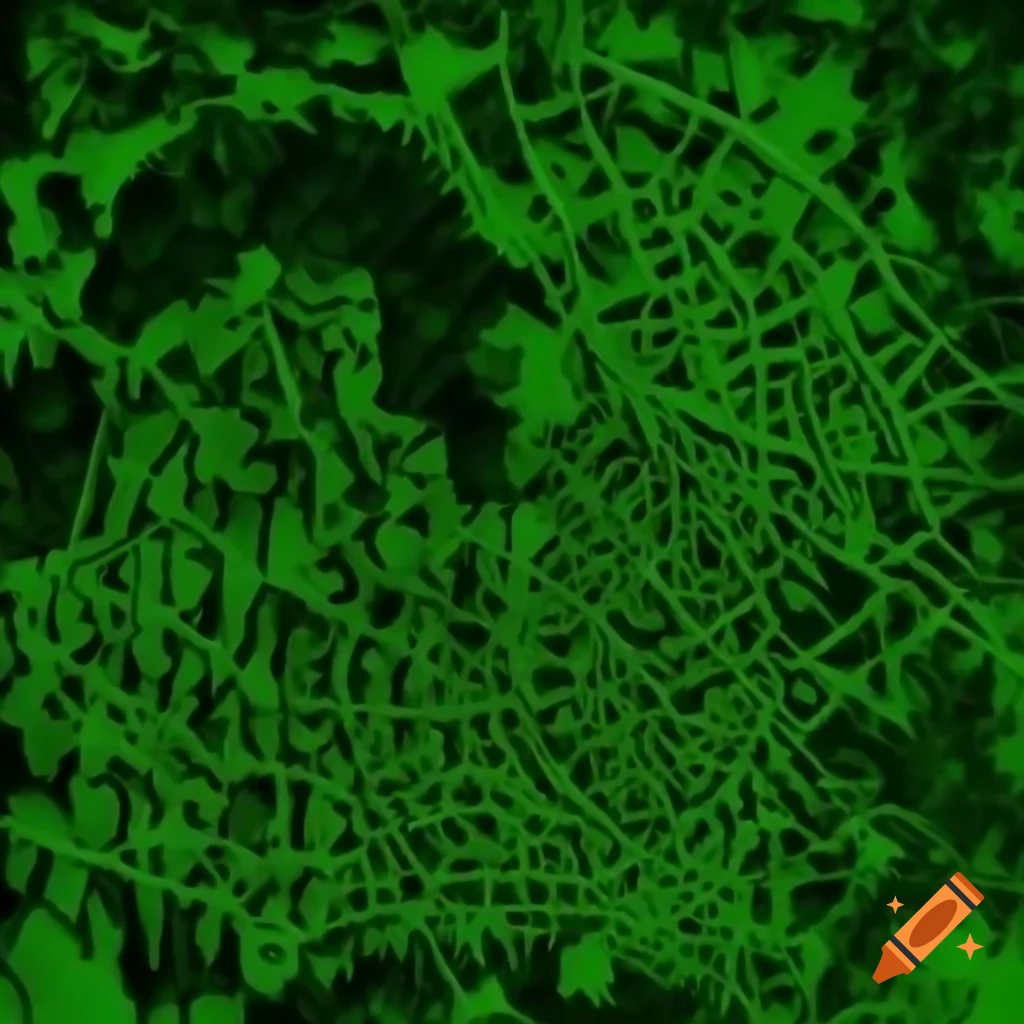 Tabletop battlemap featuring an overgrown city