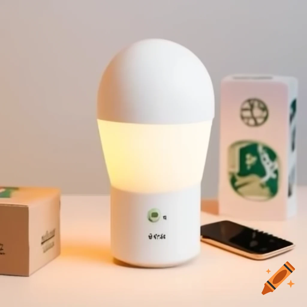 EcoLume Smart Light packaging featuring brand name and tagline