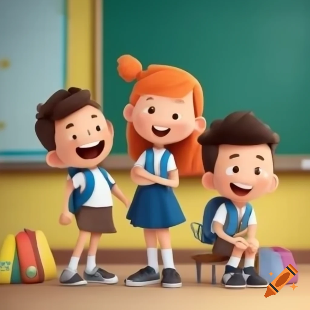 Cartoon illustration themed around back to school for school lovers