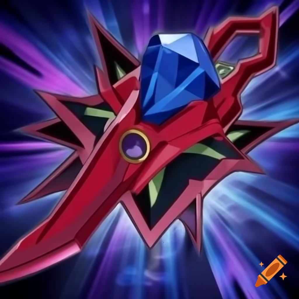 Sapphire rapier in Yu-Gi-Oh art style