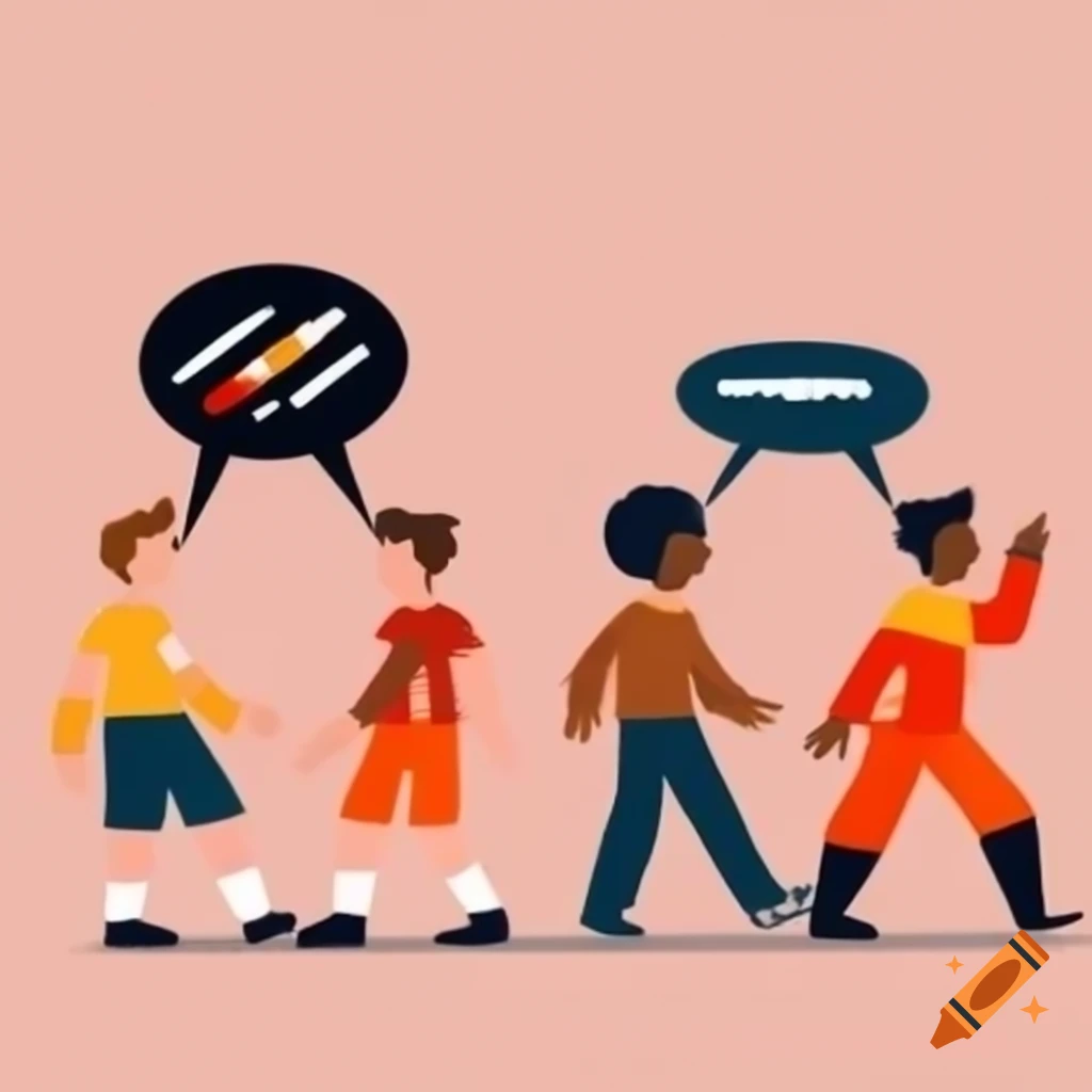 Illustration of two brothers discussing a race