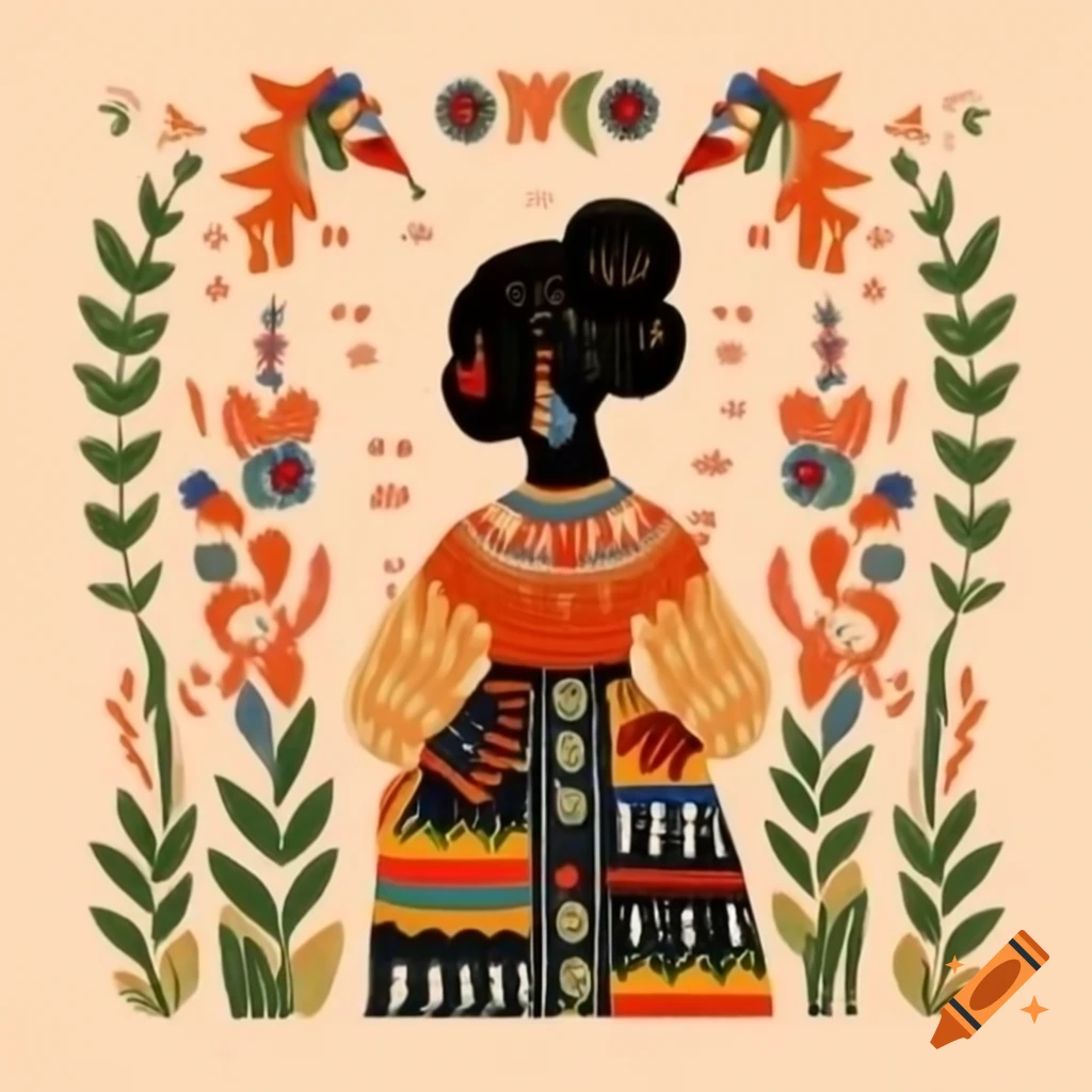 Stylized Folk Art Featuring Various Plants On Craiyon stylized-folk-art-featuring-various-plants-on-craiyon