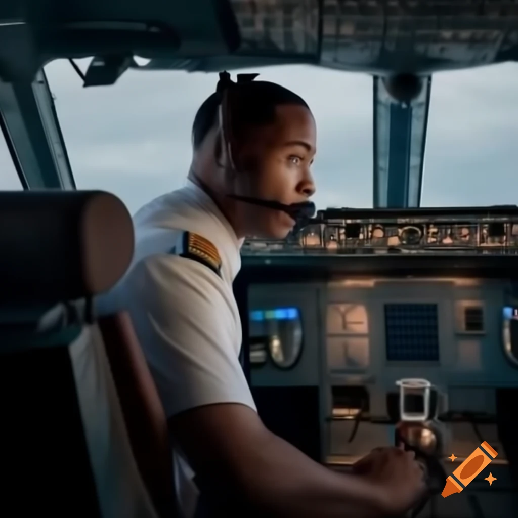 African American pilot with UPS MD-11 aircraft