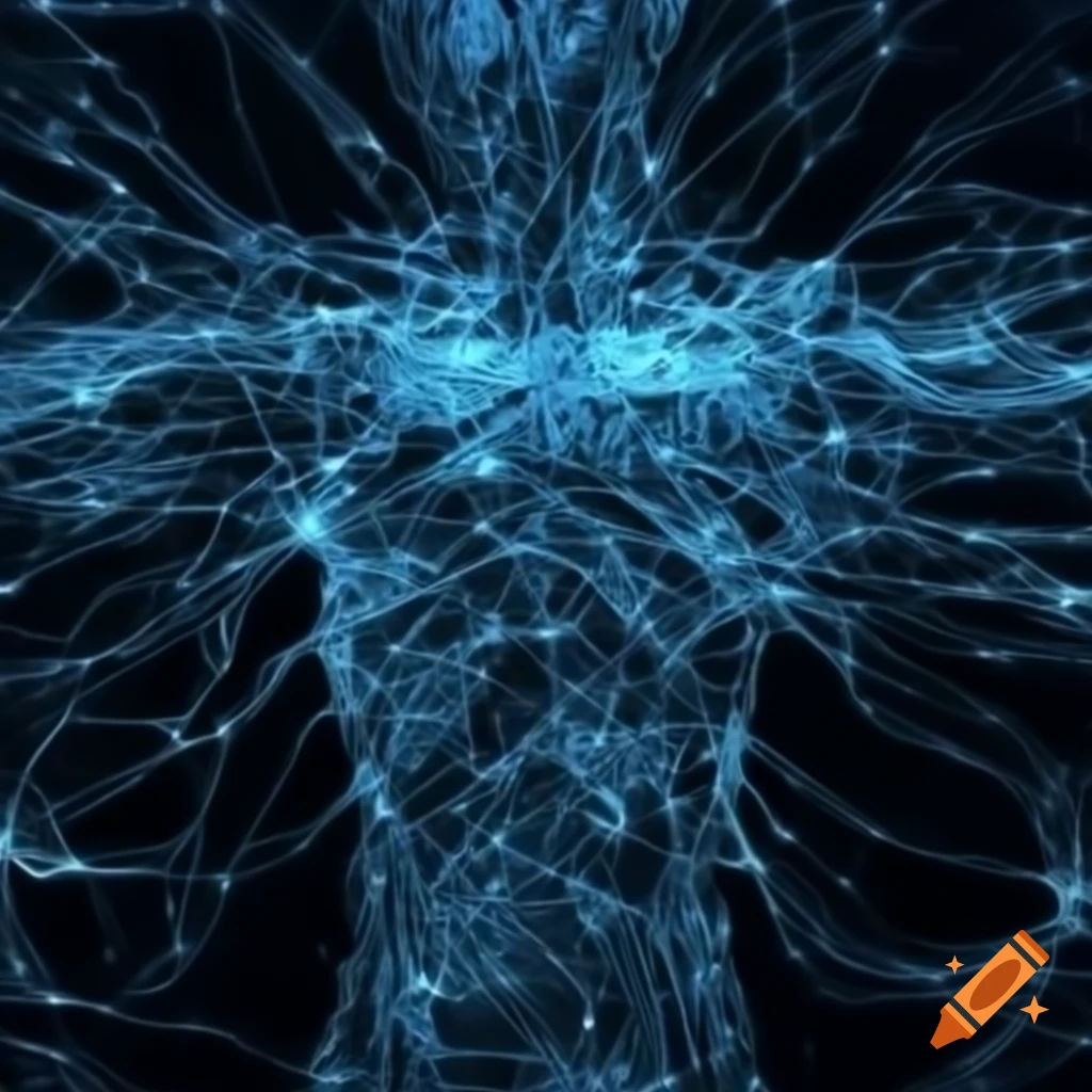 Abstract painting representing artificial intelligence