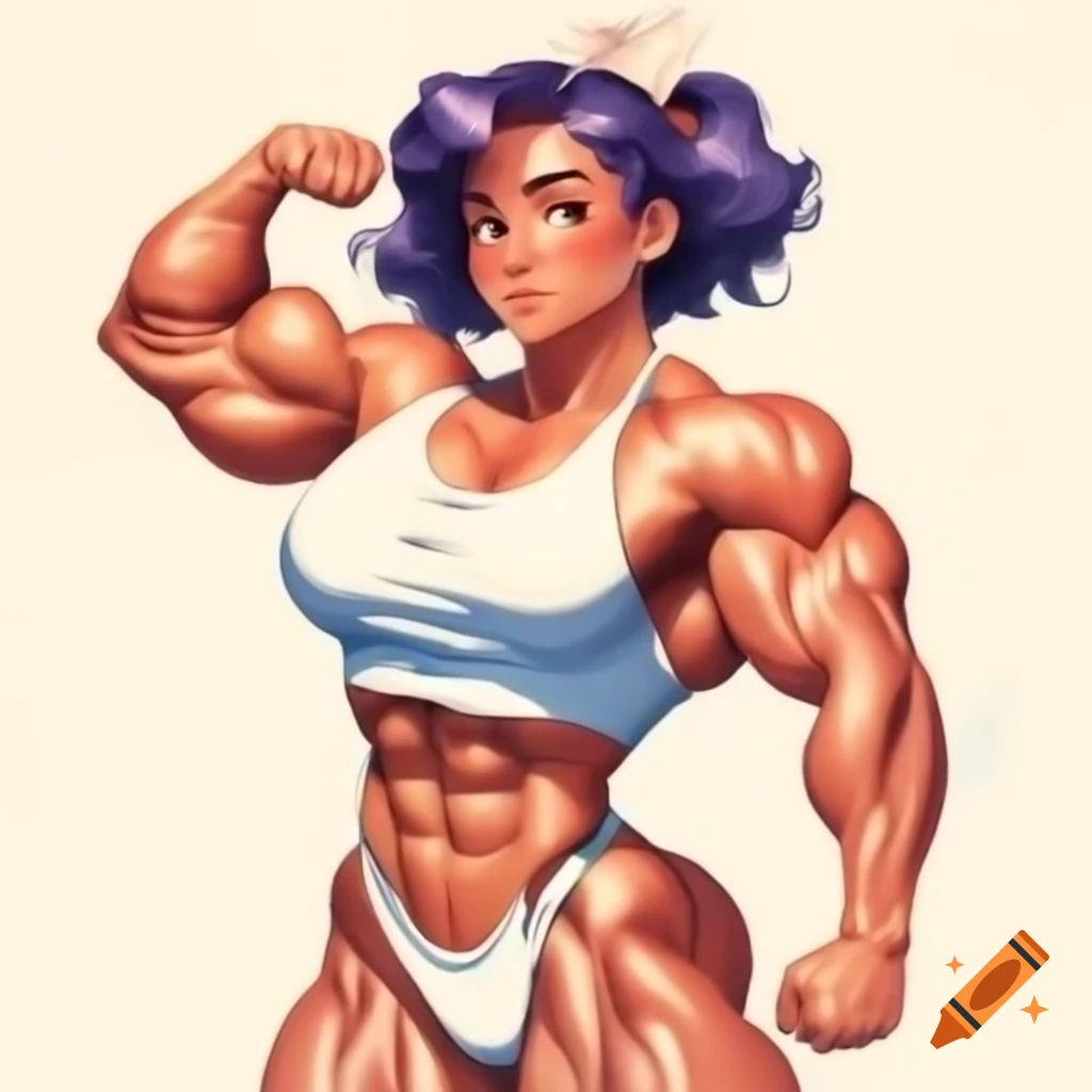 Anime character featuring a muscular woman