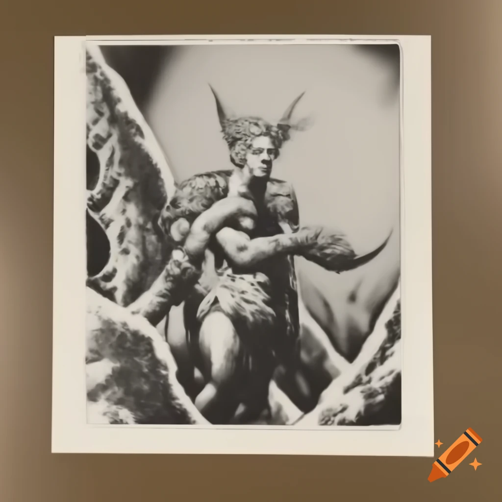 1960s album art featuring a druid spirit