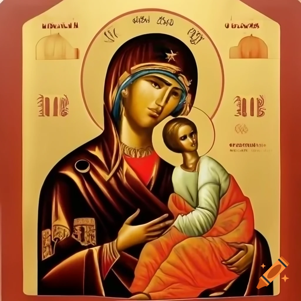 Byzantine icon of Virgin Mary and Child