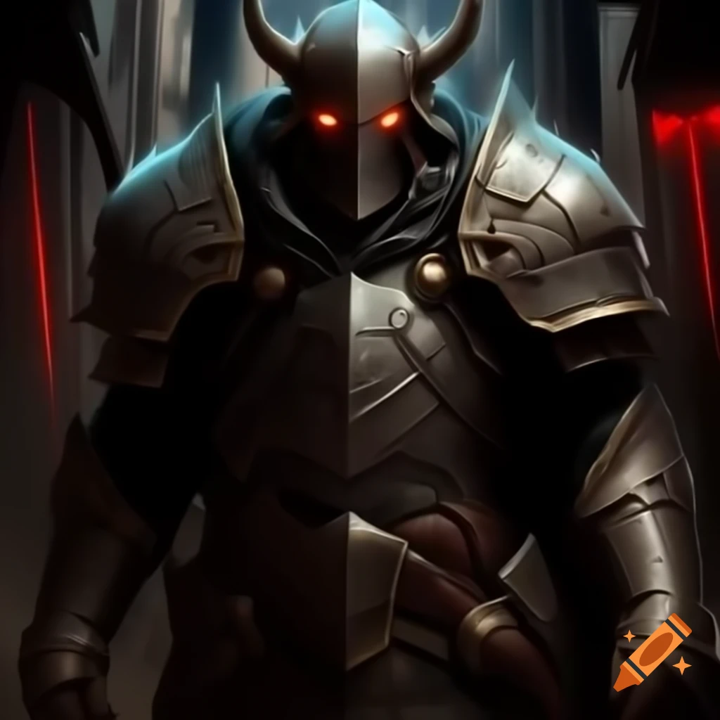RPG character portrayed as tall, imposing man with strong physique and authoritative presence