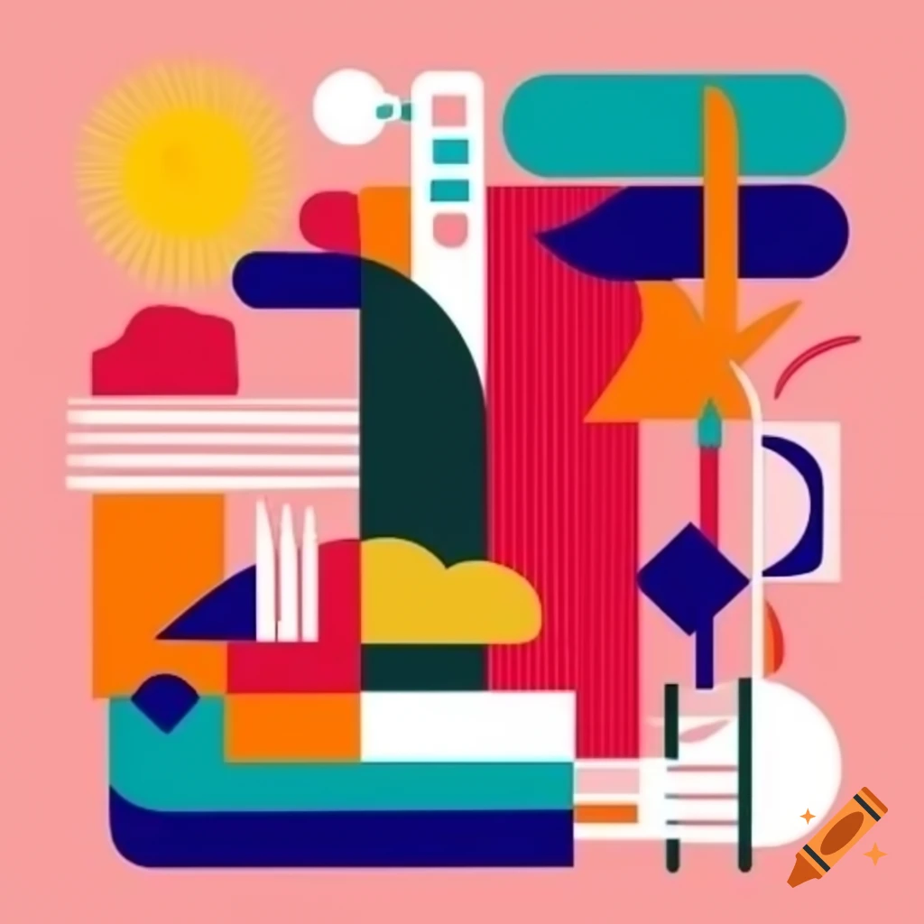 Abstract Art Showcasing Bright Colors And Unusual Shapes Reflecting download-abstract-art-background-royalty-free-stock-illustration