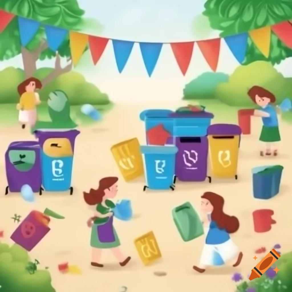 Illustration of Lila playing under mango tree in vibrant village