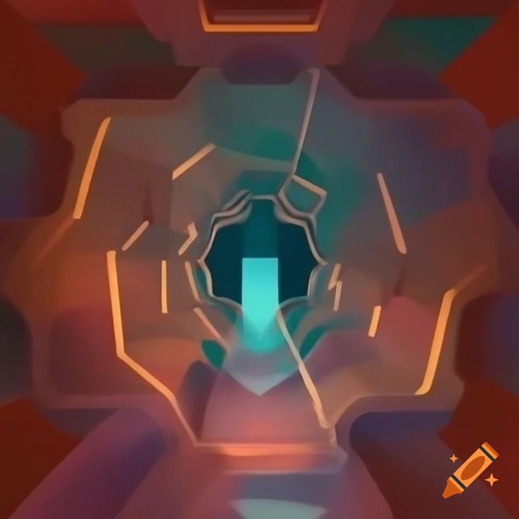 Abstract surrealist art composition