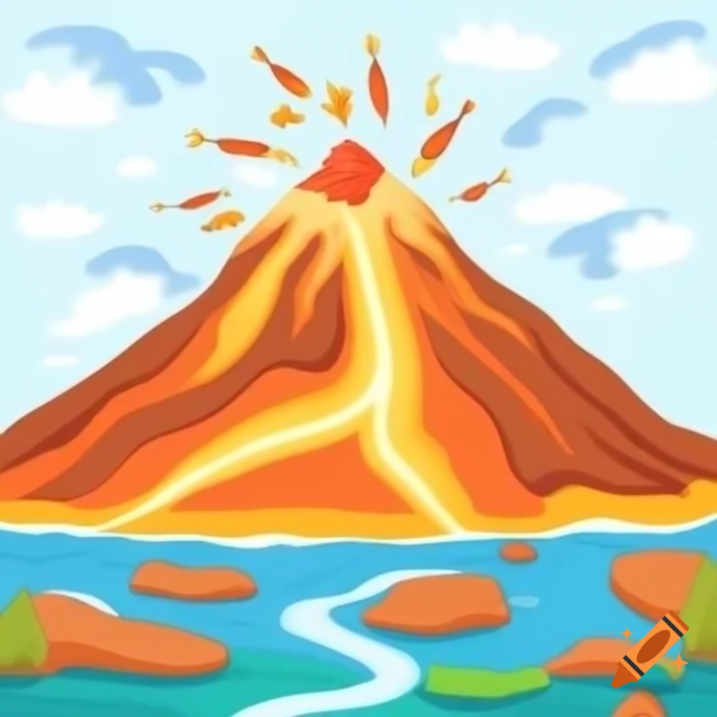 Diagram of magma chamber and igneous rock formation process