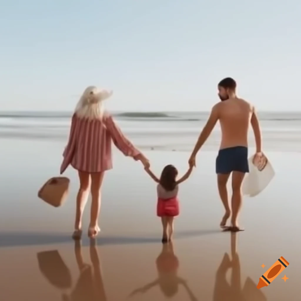 Family vacation scene