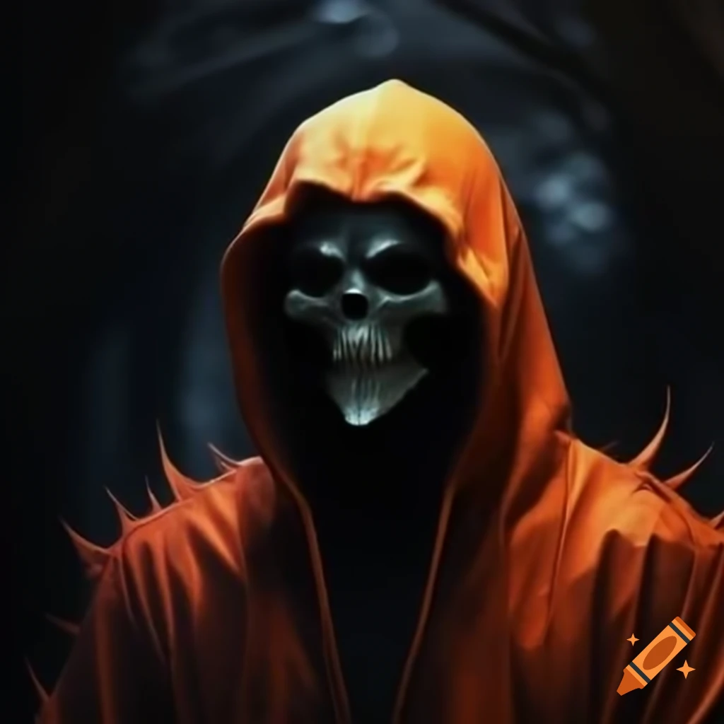 Dementor depicted in orange and black colors
