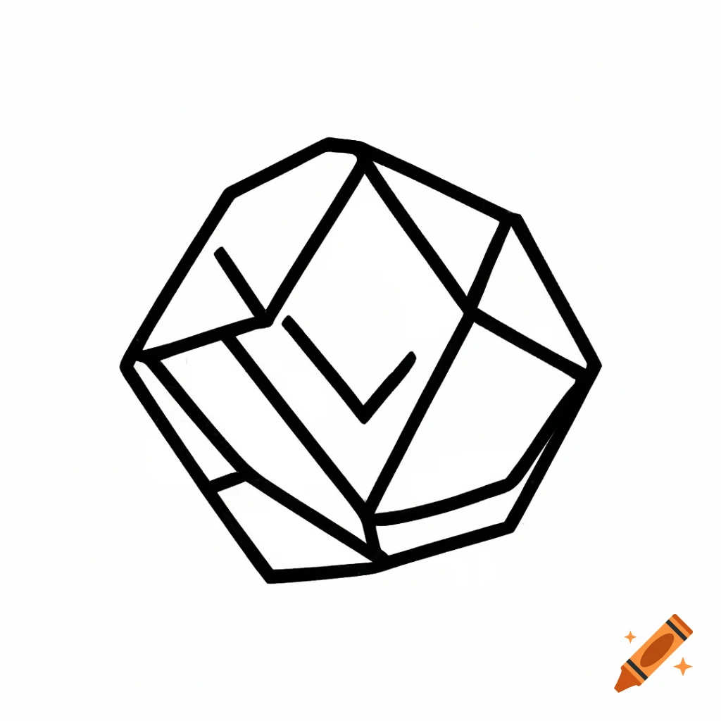 Hexagonal crystal structure diagram