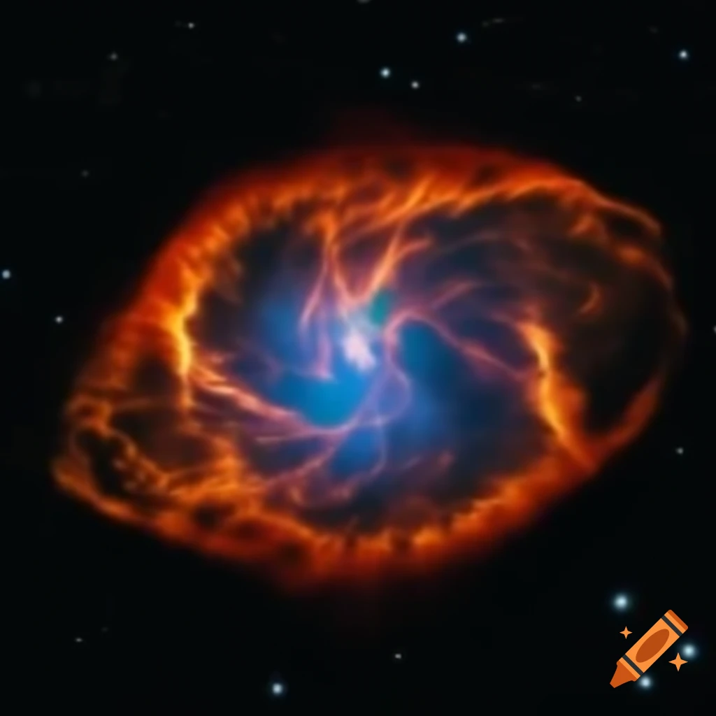 Intense character surrounded by cosmic energy in Dream World