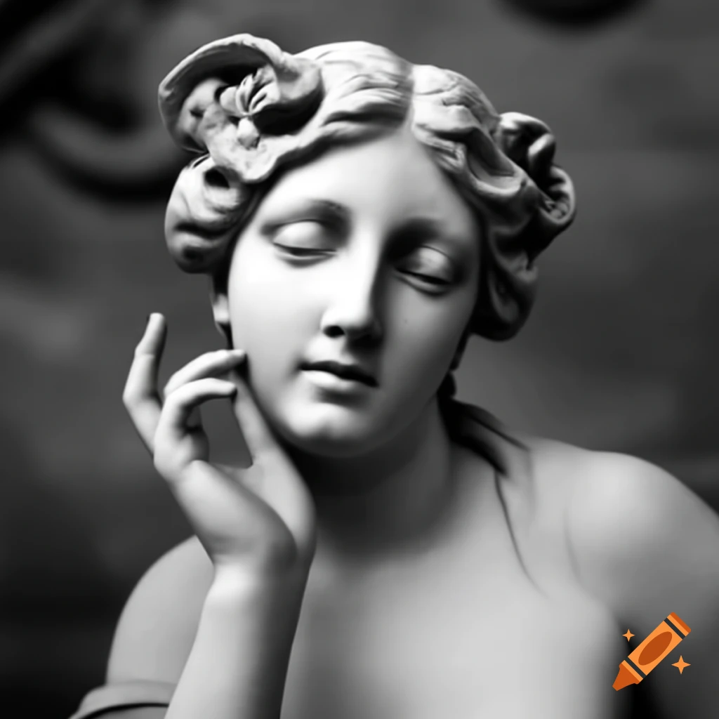 Clunky yet delicate statue