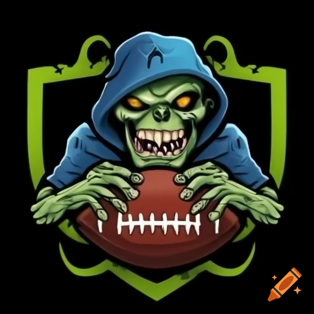 Ornate Crest Of A Hell Hound In American Football Logo Digital Art On ornate-crest-of-a-hell-hound-in-american-football-logo-digital-art-on