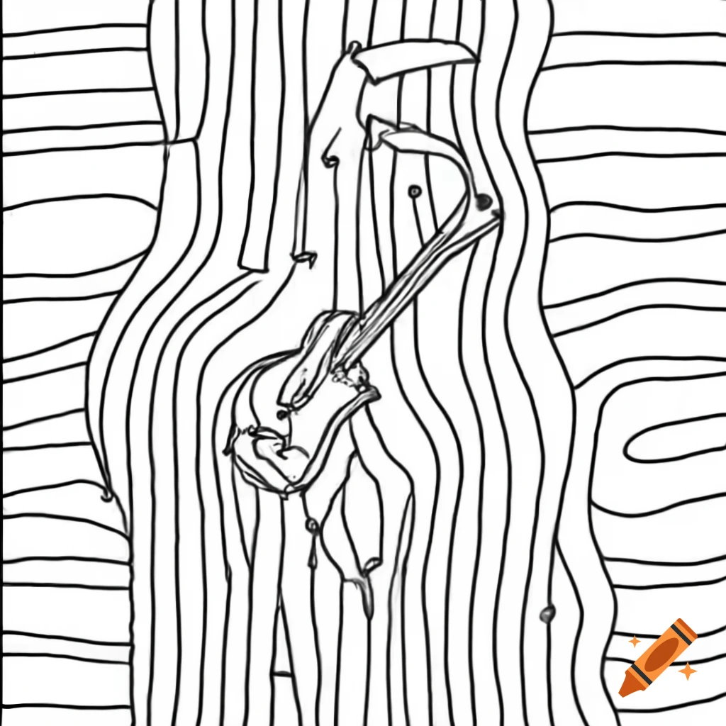 Lineart design for music album cover