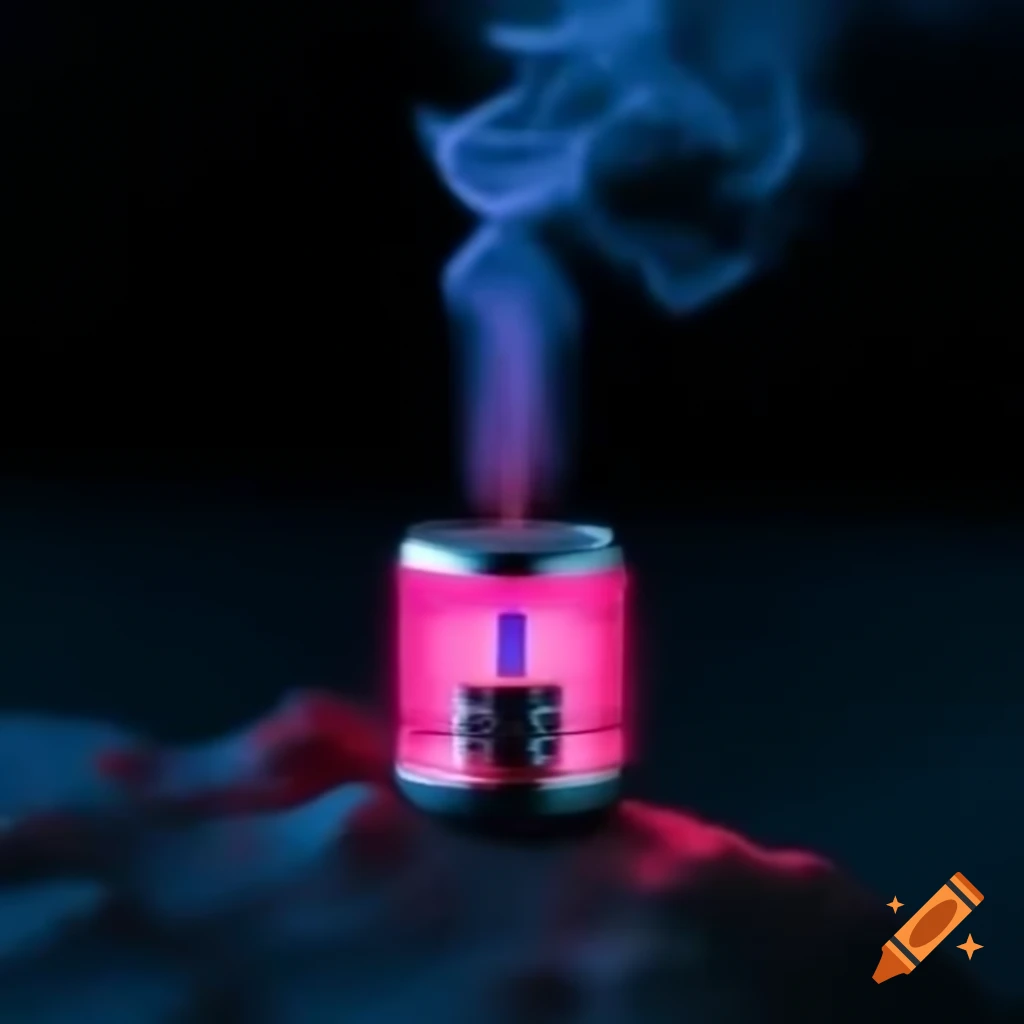 Small glowing pink vape designed for low light conditions