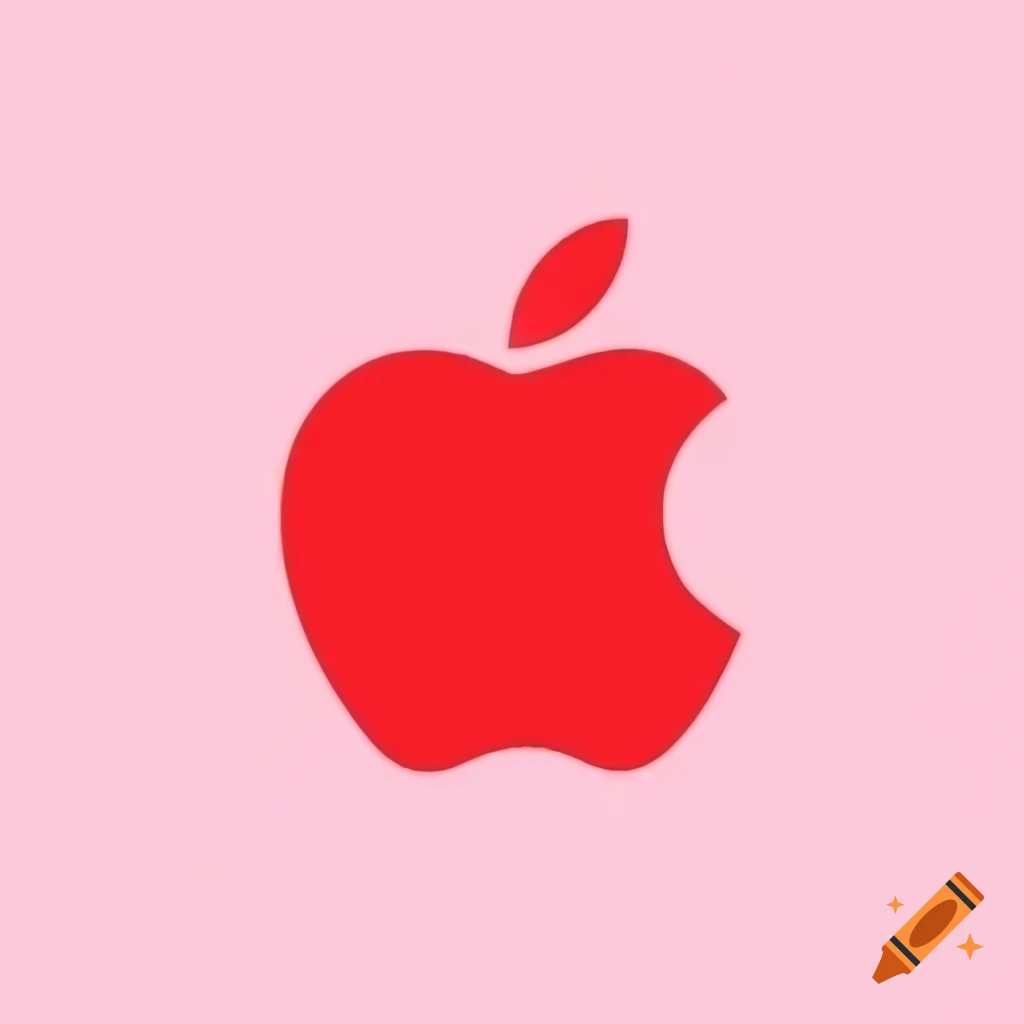 Logo design featuring a red half-eaten apple for a game studio