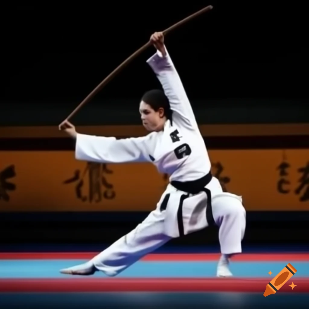 Chinese martial arts practice in Wushu style