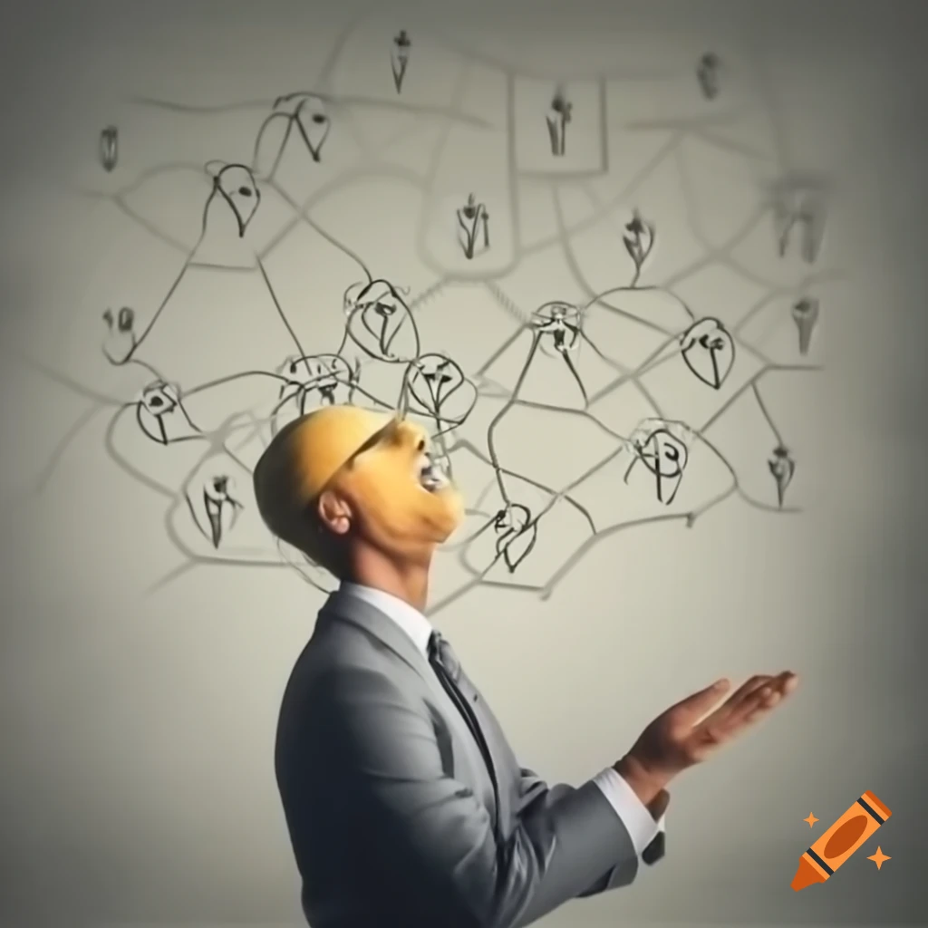 Unclear scene depicting change management concepts