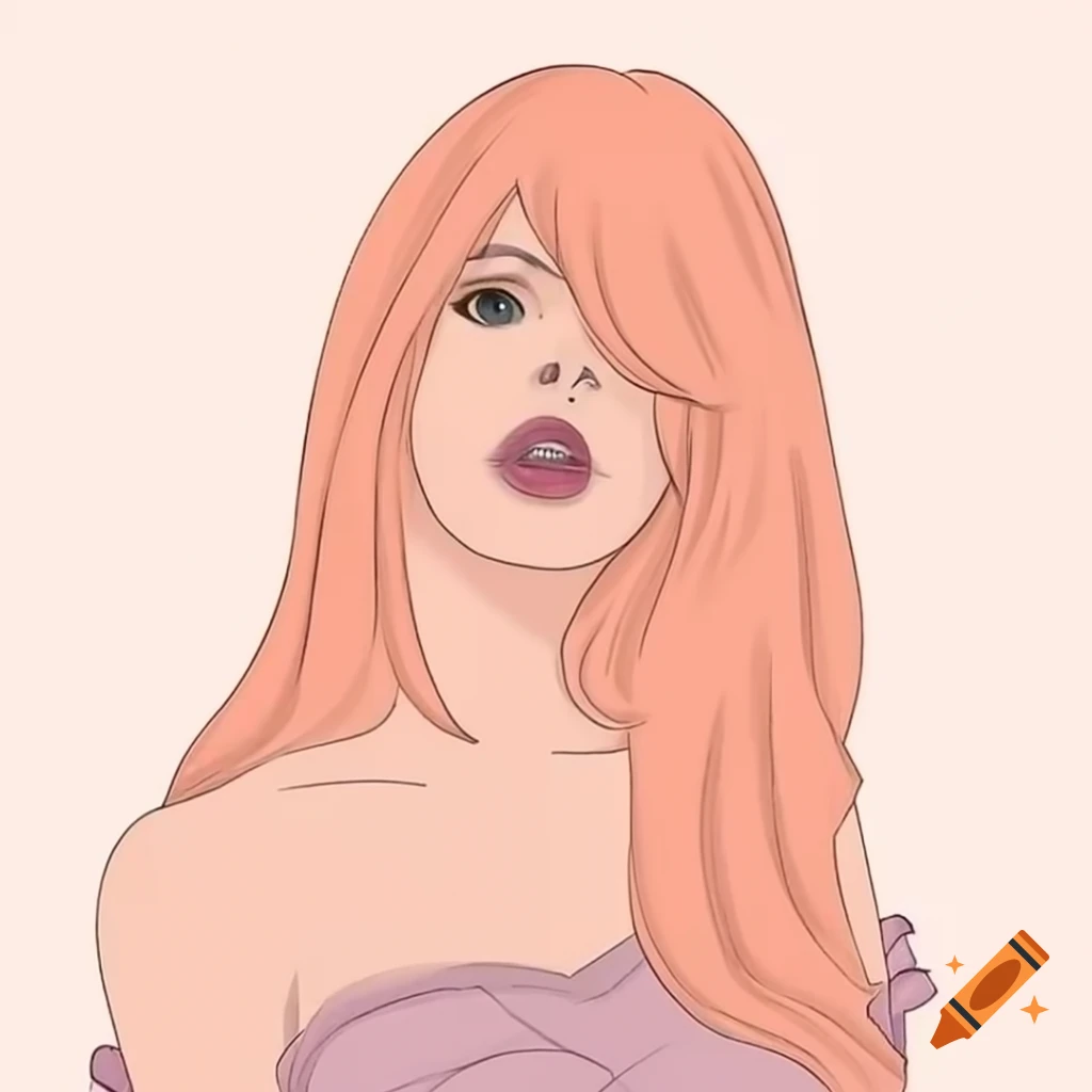 Peach cosplay with delicate details and beautiful hair
