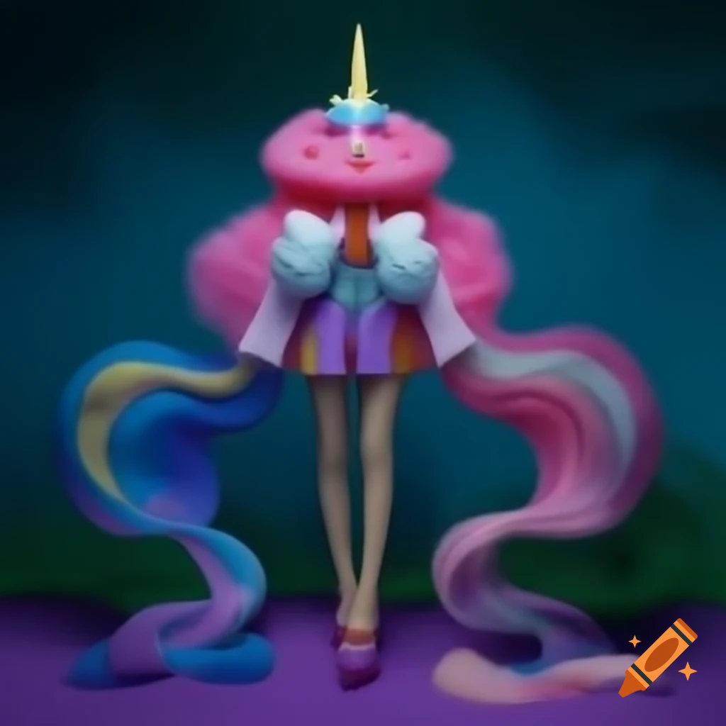 Surreal fashion inspired by MLP on realistic figure display